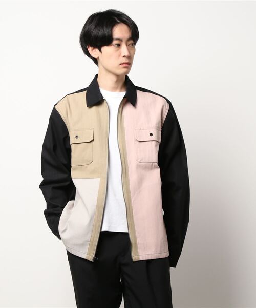 HUF（ハフ）の「【HUF / ハフ】 SPLIT ZIP WORK SHIRT（シャツ/ブラウス・メンズ・ブラック/ダークグリーン・MEDIUM/LARGE）」の8枚目の写真