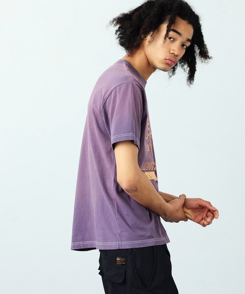 Alpha Industries（アルファインダストリーズ）の「【ユニセックス】ガーメントダイ半袖Tシャツ A.I.（Tシャツ/カットソー・メンズ・アーミー/パープル/レッド・MEDIUM/X-LARGE/LARGE）」の15枚目の写真