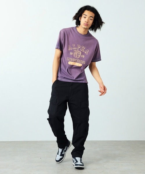 Alpha Industries（アルファインダストリーズ）の「【ユニセックス】ガーメントダイ半袖Tシャツ A.I.（Tシャツ/カットソー・メンズ・アーミー/パープル/レッド・MEDIUM/X-LARGE/LARGE）」の20枚目の写真
