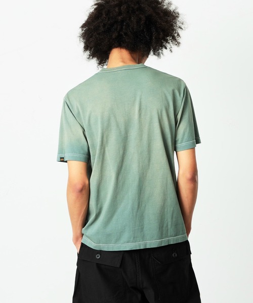 Alpha Industries（アルファインダストリーズ）の「【ユニセックス】ガーメントダイ半袖Tシャツ A.I.（Tシャツ/カットソー・メンズ・アーミー/パープル/レッド・MEDIUM/X-LARGE/LARGE）」の7枚目の写真