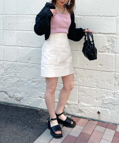 archives（アルシーヴ）の「マルチＷＡＹショートストライプシャツ（シャツ/ブラウス・レディース・イエロー/アイボリー/パープル/ブラック・MEDIUM）」の20枚目の写真