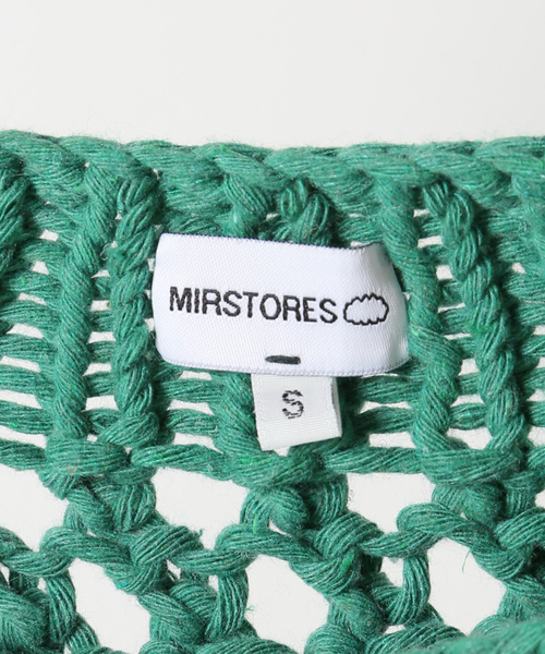 MIRSTORES ミアストアズ コットンメッシュトップス セール】【MIRSTORES/ミアストアズ】コットンメッシュトップス