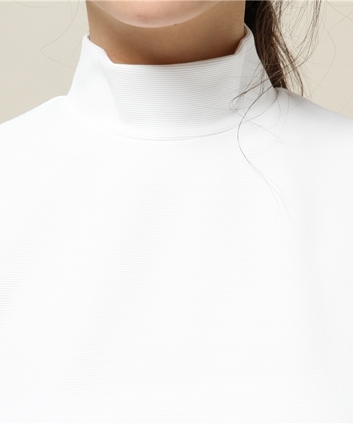 B'2nd re'qua（ビーセカンドレクア）の「B'2nd re'qua （ビーセカンドレクア） ハイネックTOPS (6027)（Tシャツ/カットソー・レディース・ホワイト/ネイビー/イエロー・FREE）」の8枚目の写真