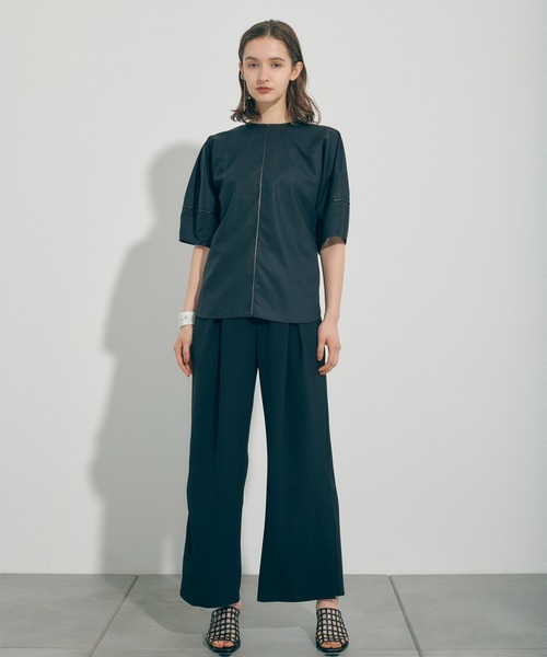 PUBLIC TOKYO（パブリックトウキョウ）の「メッシュウッドヒールサンダル（サンダル・レディース・ブラック/アイボリー・1/2）」の9枚目の写真