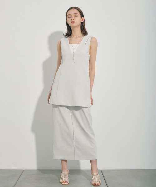 PUBLIC TOKYO（パブリックトウキョウ）の「メッシュウッドヒールサンダル（サンダル・レディース・ブラック/アイボリー・1/2）」の6枚目の写真