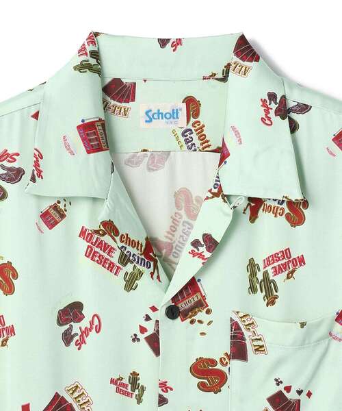 【schott】Hawaiian shirt neon sign CASINO schott（ショット）の「【直営限定】Schott/ショット/HAWAIIAN