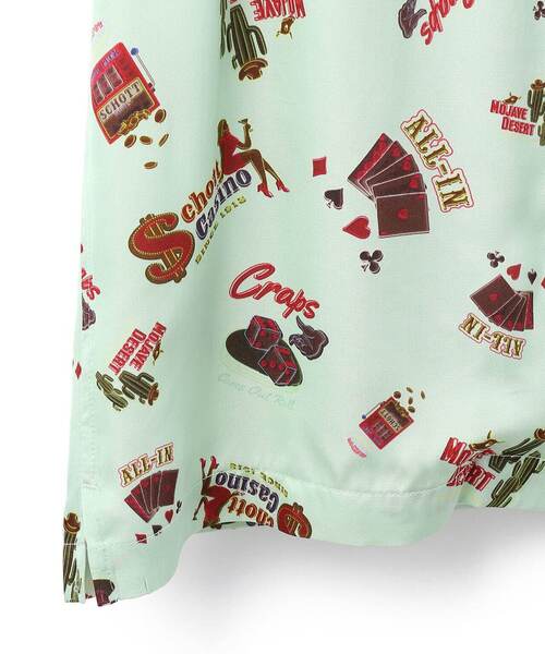 【schott】Hawaiian shirt neon sign CASINO schott】Hawaiian shirt neon sign CASINO - メルカリ