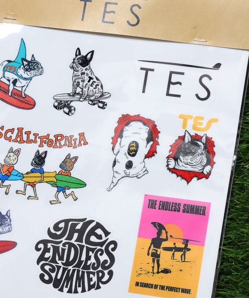 TES × POP FIRE A4 STICKER SHEET / ステッカーシート