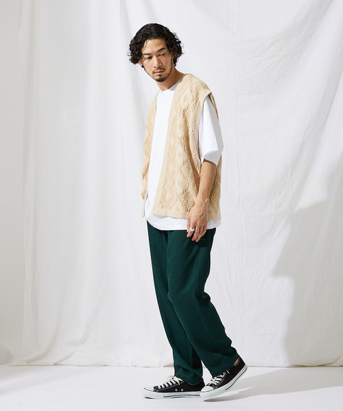 JOURNAL STANDARD（ジャーナルスタンダード）の「【GEOM PATTERN/ジオメパターン】ジャガード ボタンレス ベスト（ベスト・メンズ・ネイビー/アイボリー/クリアブルー/クリアイエロー/コバルトブルー/ブラック・MEDIUM/LARGE）」の13枚目の写真