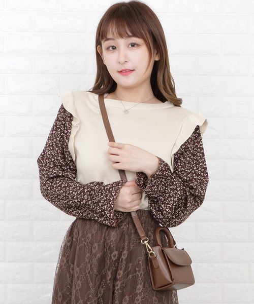 Lace Ladies(レースレディース)の「2wayミニマルショルダーバッグ(ショルダーバッグ・レディース・ホワイト/ブラック/ベージュ/ブラウン・FREE)」の14枚目の写真
