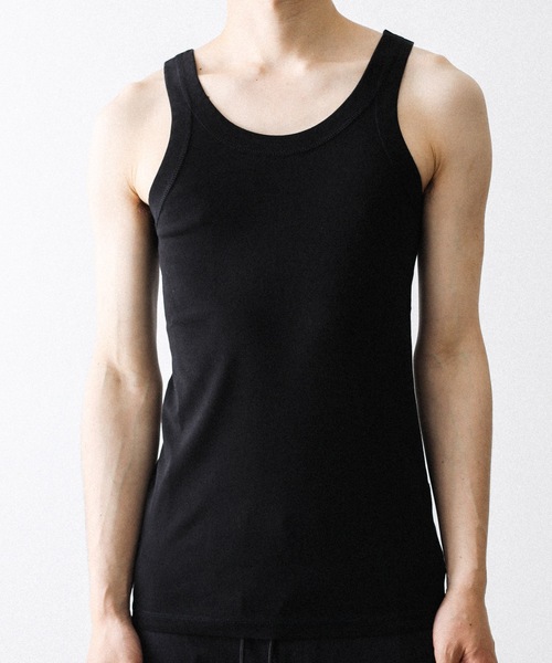 ATTACHMENT（アタッチメント）の「【 直営店・ZOZOTOWN限定 】フレスカファインハイゲージフライス / FRESCA FINE HIGH GAUGE FRIES TANK TOP（タンクトップ・メンズ・ホワイト/ライトグレー/ブラック・3/2/1）」の2枚目の写真