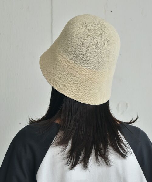 casita(RETRO GIRL)（カシータ）の「サーモチューリップHAT（ハット・レディース・ブラック/ブラウン/オフホワイト・ONE SIZE）」の5枚目の写真