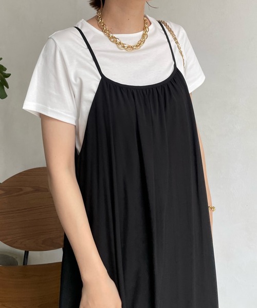DouDou(ドゥドゥ)の「【WEB限定】バックパールTEE(Tシャツ/カットソー・レディース・ブラウン/オフホワイト/ブラック・FREE)」の8枚目の写真