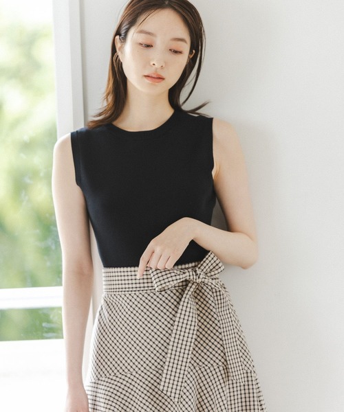 Andemiu(アンデミュウ)の「アソートドッキングワンピース298080(ワンピース・レディース・ブラック/ネイビー/ブラウン・FREE)」の22枚目の写真