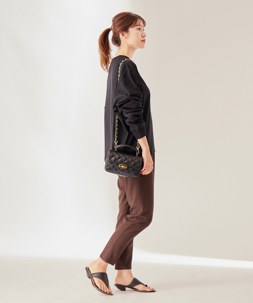 JOURNAL STANDARD（ジャーナルスタンダード）の「タックスウェットシャツ（Tシャツ/カットソー・レディース・ホワイト/ネイビー系1/グリーン系その他/ブラック系その他/グレー/ブラック・FREE）」の8枚目の写真