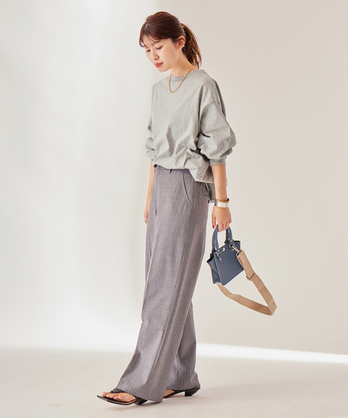 JOURNAL STANDARD（ジャーナルスタンダード）の「タックスウェットシャツ（Tシャツ/カットソー・レディース・ホワイト/ネイビー系1/グリーン系その他/ブラック系その他/グレー/ブラック・FREE）」の17枚目の写真