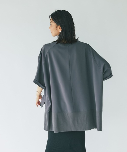 RIVE DROITE(リヴドロワ)の「ヒップまですっぽり隠れる安心丈/オーバーT-Likeブラウス(シャツ/ブラウス・レディース・チャコールグレー/ブラック/オフホワイト・FREE)」の21枚目の写真