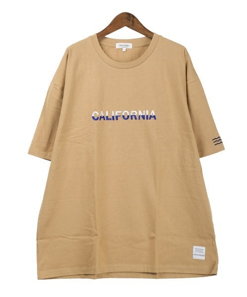 LUXSTYLE(ラグスタイル)の「バイカラーサガラ刺繍半袖Tシャツ(Tシャツ/カットソー・メンズ・ホワイト/キャメル・M/L)」の11枚目の写真