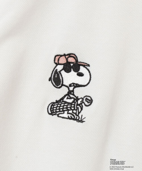 WOMEN>PEANUTS × BEAMS GOLF / 別注 スヌーピー ポロシャツ 【公式通販】 WOMEN>PEANUTS × BEAMS GOLF / 別注 スヌーピー ポロシャツ 【公式通販】