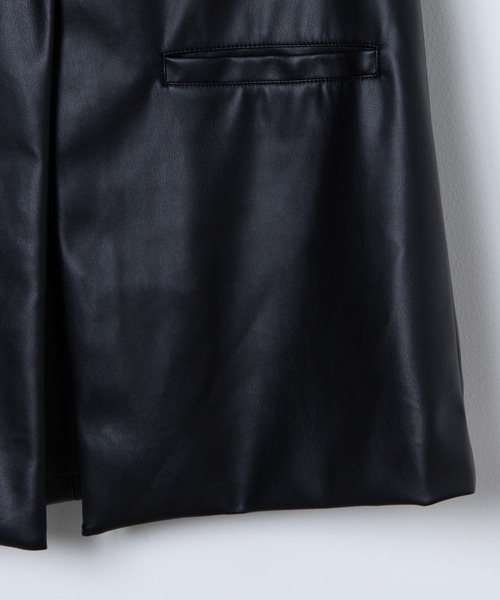 WEGO（ウィゴー）の「WEGO/フェイクレザージレベスト（ベスト・レディース・アイボリー/ブラック・FREE）」の21枚目の写真