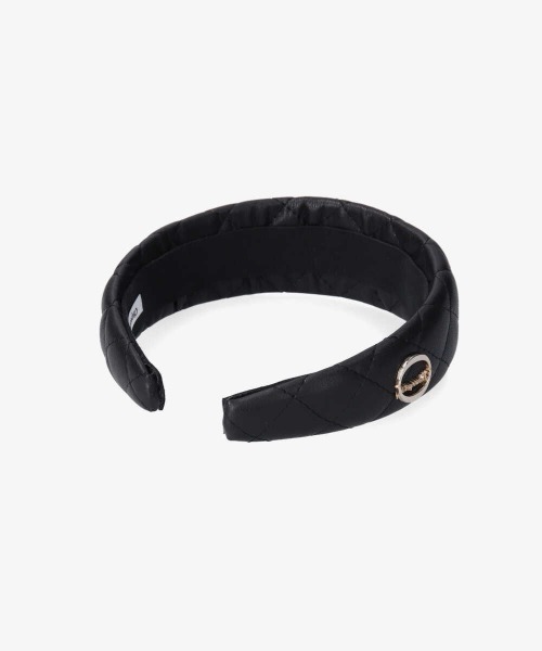 Chapeau d' O（シャポードオー）の「Chapeau d' O  Quilt Headband / シャポードオー（カチューシャ・レディース・ゴールド/ブラック・FREE）」の3枚目の写真