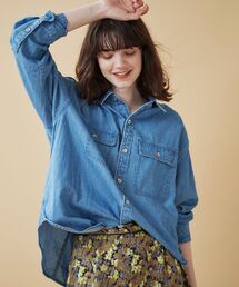 le.coeur blanc | フラップポケットデニムシャツ(シャツ/ブラウス)