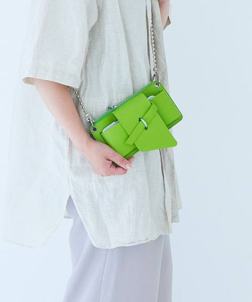 macaroni edge（マカロニエッジ）の「〈macaroni edge/マカロニエッジ〉スマートフォンショルダー チェーンストラップ（ショルダーバッグ・レディース・ブラック/グリーン/ピンク/ホワイト/パープル/アイボリー/ライトピンク・ONE SIZE）」の5枚目の写真