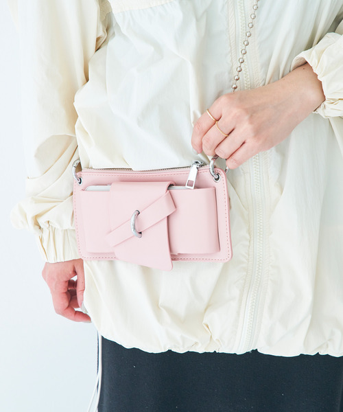 macaroni edge（マカロニエッジ）の「〈macaroni edge/マカロニエッジ〉スマートフォンショルダー チェーンストラップ（ショルダーバッグ・レディース・ブラック/グリーン/ピンク/ホワイト/パープル/アイボリー/ライトピンク・ONE SIZE）」の8枚目の写真