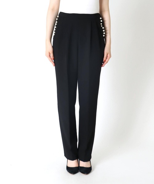 Cepica（セピカ）の「パール付きタックパンツ（スラックス・レディース・ブラック/ネイビー・FREE）」の20枚目の写真