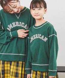 USAコットン裏毛AMERICAN/BEAUTYロゴプリントスウェット