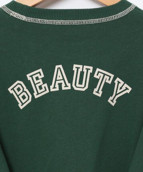coen(コーエン)の「USAコットン裏毛AMERICAN/BEAUTYロゴプリントスウェット(スウェット・キッズ・オレンジ/ダークグリーン・100/110/150/120/140/130)」の8枚目の写真