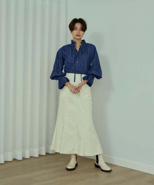 INED（イネド）の「コーデュロイマーメイドスカート（スカート・レディース・アイボリー/テラコッタ/ミント・9号/7号/11号）」の20枚目の写真