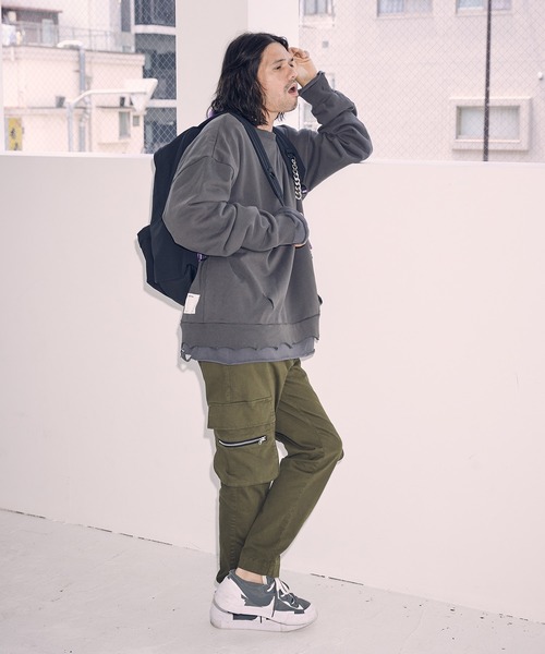 ADAM PATEK(アダムパテック)の「【ADAMPATEK 】color tape backpack/カラーテープバックパック(バックパック/リュック・メンズ・ブラック×ホワイト/ブラック×パープル・フリー)」の15枚目の写真