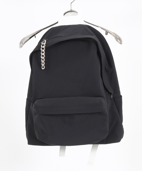 ADAM PATEK(アダムパテック)の「【ADAMPATEK 】color tape backpack/カラーテープバックパック(バックパック/リュック・メンズ・ブラック×ホワイト/ブラック×パープル・フリー)」の4枚目の写真