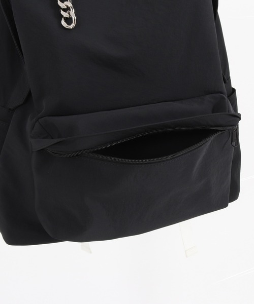 ADAM PATEK(アダムパテック)の「【ADAMPATEK 】color tape backpack/カラーテープバックパック(バックパック/リュック・メンズ・ブラック×ホワイト/ブラック×パープル・フリー)」の5枚目の写真