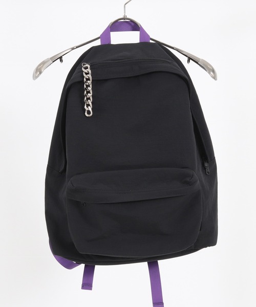 ADAM PATEK(アダムパテック)の「【ADAMPATEK 】color tape backpack/カラーテープバックパック(バックパック/リュック・メンズ・ブラック×ホワイト/ブラック×パープル・フリー)」の13枚目の写真