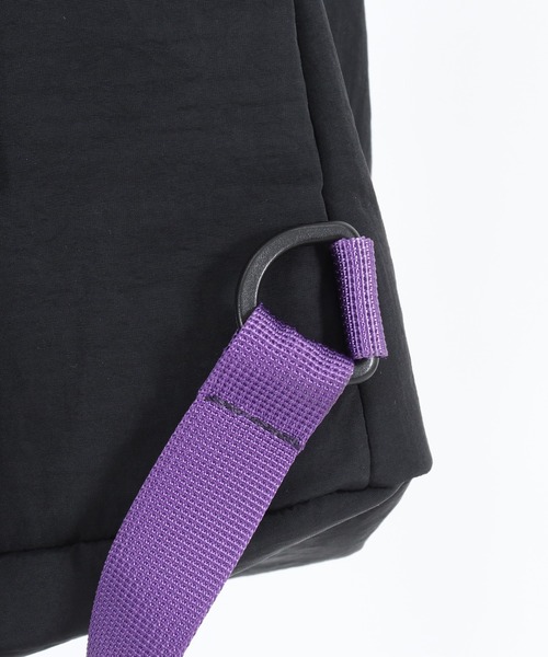 ADAM PATEK(アダムパテック)の「【ADAMPATEK 】color tape backpack/カラーテープバックパック(バックパック/リュック・メンズ・ブラック×ホワイト/ブラック×パープル・フリー)」の6枚目の写真