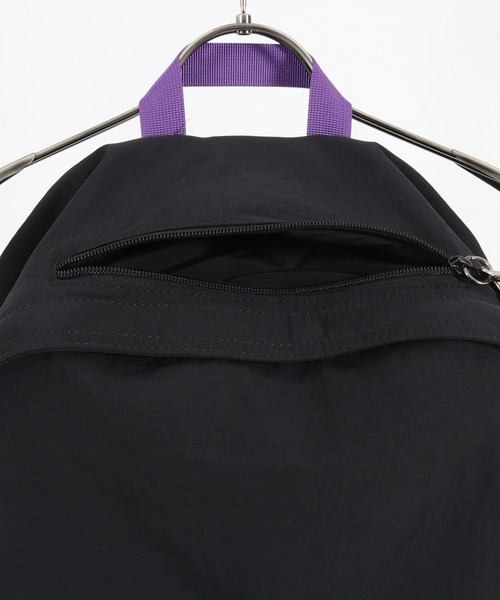 ADAM PATEK(アダムパテック)の「【ADAMPATEK 】color tape backpack/カラーテープバックパック(バックパック/リュック・メンズ・ブラック×ホワイト/ブラック×パープル・フリー)」の18枚目の写真
