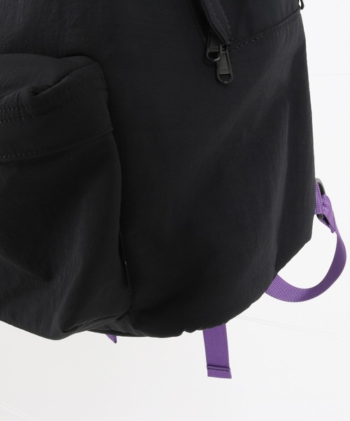 ADAM PATEK(アダムパテック)の「【ADAMPATEK 】color tape backpack/カラーテープバックパック(バックパック/リュック・メンズ・ブラック×ホワイト/ブラック×パープル・フリー)」の14枚目の写真