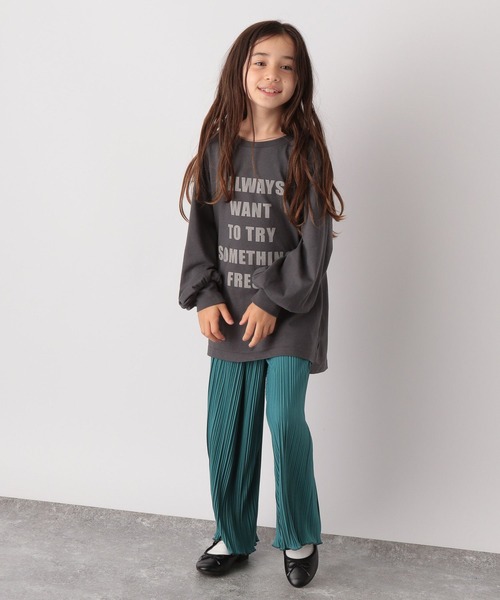 GLOBAL WORK(グローバルワーク)の「ヘビロッTEEロゴチュニック/269081(Tシャツ/カットソー・キッズ・ホワイト/ホワイト系その他2/ダークグレー/ベージュ・110cm/100cm/120cm/130cm/140cm/150cm/160cm)」の17枚目の写真