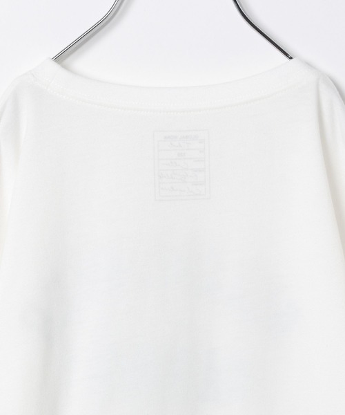 GLOBAL WORK(グローバルワーク)の「ヘビロッTEEロゴチュニック/269081(Tシャツ/カットソー・キッズ・ホワイト/ホワイト系その他2/ダークグレー/ベージュ・110cm/100cm/120cm/130cm/140cm/150cm/160cm)」の6枚目の写真