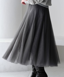 ZAKKA-BOX（ザッカボックス）の「チュールギャザースカート（スカート）」