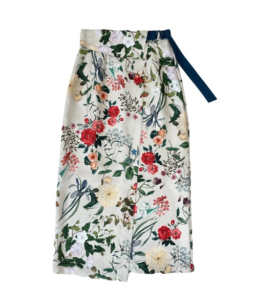 TEVALT(ヴァレット)の「フラワープリントIラインSK(スカート・レディース・アイボリー/ブラック・38)」の17枚目の写真