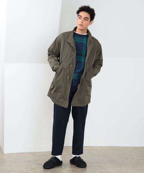 B:MING by BEAMS / メモリーフィット モッズコート　ネイビーM