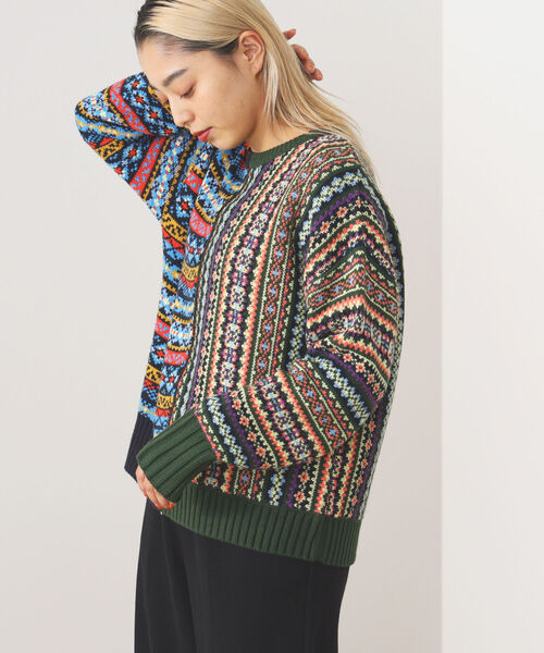 ビームスゴルフ　BEAMS GOLF レディース セーター ニット　フェアアイル BEAMS HEART（ビームスハート）の「BEAMS HEART / フェアアイル柄