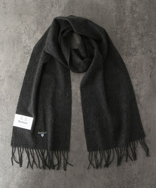 BARBOUR/バブアー】Plain lambswool scarf/プレーン ラムズウール