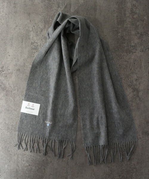Barbour（バブアー）の「【BARBOUR/バブアー】Plain lambswool scarf/プレーン ラムズウール スカーフ/マフラー（マフラー・メンズ・チャコールグレー/ライトグレー/ブラック/ダークグリーン/ダークブラウン・FREE）」の3枚目の写真