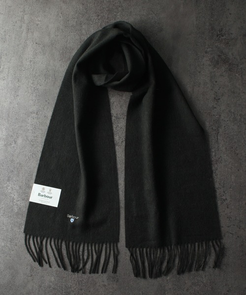 BARBOUR/バブアー】Plain lambswool scarf/プレーン ラムズウール