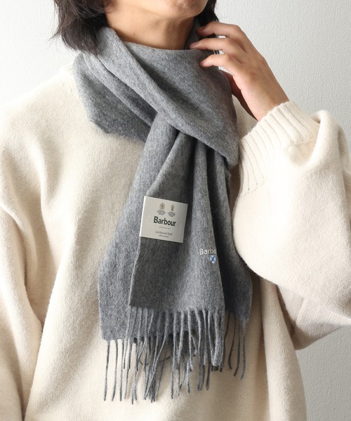 Barbour（バブアー）の「【BARBOUR/バブアー】Plain lambswool scarf/プレーン ラムズウール スカーフ/マフラー（マフラー・メンズ・チャコールグレー/ライトグレー/ブラック/ダークグリーン/ダークブラウン・FREE）」の6枚目の写真