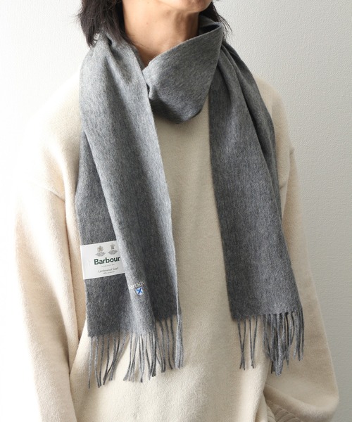 Barbour（バブアー）の「【BARBOUR/バブアー】Plain lambswool scarf/プレーン ラムズウール スカーフ/マフラー（マフラー・メンズ・チャコールグレー/ライトグレー/ブラック/ダークグリーン/ダークブラウン・FREE）」の7枚目の写真